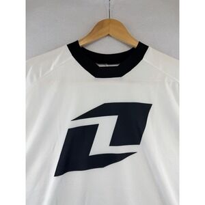 One Industries Carbon Vapor Icon Motocross Jersey Mens XXL White Black L/S, NWT